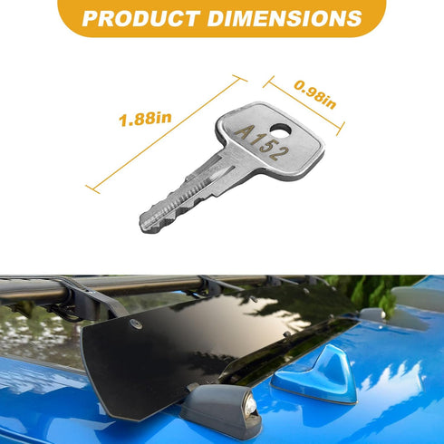 A152 SKS roof rack key,Replacement Keys for Yakima SKS Ski,Roof,Cargo Box,Carrier Racks and Crossbars.(2 pack-Code A152)...