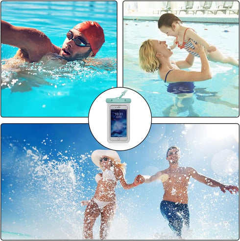 Waterproof Phone bag Phone Pouch Transparent Phone Dry Package for Beach Swimming Boating Fishing...