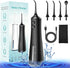 Water Dental Flosser Cordless for Teeth Cleaning Professional - 4 Modes Oral Irrigator 300ML Rechargeable Portable IPX7 Waterproof Powerful Batter...
