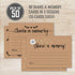 50 Share A Memory Cards - Perfect for Celebration of Life, Memorial, Funeral, Retirement, Going Away Party, Birthday, Graduation, Anniversary, Wed...