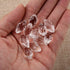 Bingcute Teardrop Chandelier Crystal Pendants Glass Pendants Beads Pack of 50...
