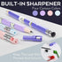 Nicpro 32PCS Cute Mechanical Pencil Set in Case, 14PCS Pastel Aesthetic Pencils 0.5 & 0.7 & 0.9 mm & 2mm Lead Holder, 12 Tubes Lead Refills(2B HB ...
