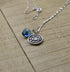 Silver Coin Protection Charm Necklace - 20" Silver Box Chain with Blue Evil Eye Glass Charm - Unisex Pendant for Protection - Includes Cotton Pouc...
