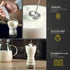 Milk Frother White - Coffee Frother Handheld with Electric Whisk - 19000 rpm - Book Recipes and Stainless Steel Stand Included - Hand Mixer Electr...