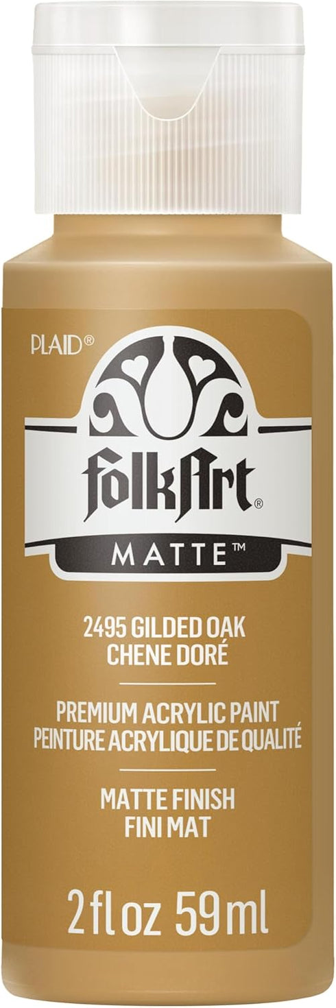 FolkArt Acrylic Paint in Assorted Colors (2 oz), 2495, Gilded Oak...