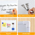 2 PCS Magnetic Small White Board Dry Erase Double-Sided Writing, Small Dry Erase Board 8”x11”, Portable Hangable Mini Whiteboard Small Whiteboard ...