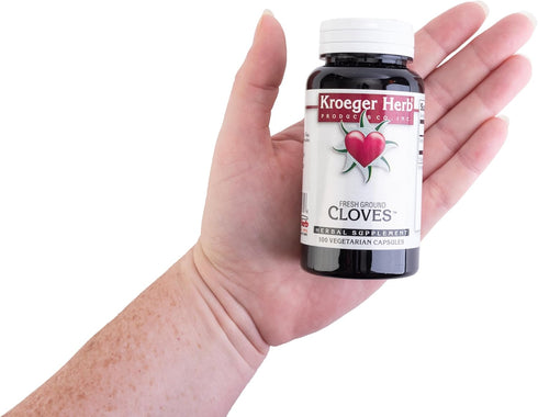 Kroeger Herb, Cloves, Natural Antioxidant, Liver Health, Digestive Supplement - Vegetarian, Non-GMO, Gluten Free, No Preservatives or Fillers - 10...