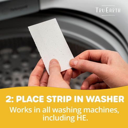 Tru Earth Compact Dry Laundry Detergent Sheets - Up to 64 Loads (32 Sheets) - Paraben-Free - Original Eco-Strip Liquidless Laundry Detergent, Trav...