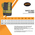 Pioneer Hi Vis Tear-Away Mesh Back Safety Vest for Me - Reflective Tape, 4 Pockets - Construction, Traffic, Security - Black...