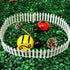40 Inches Miniature Fairy Garden Fence, DIY Wood Picket Fence Mini Ornament for Dollhouse...