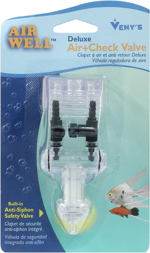 4-Way Aquarium Air Check Flow Control Switch Gang Valve, Aquarium Accessories for Splitter, Tank, Pump(Clear, Black)...