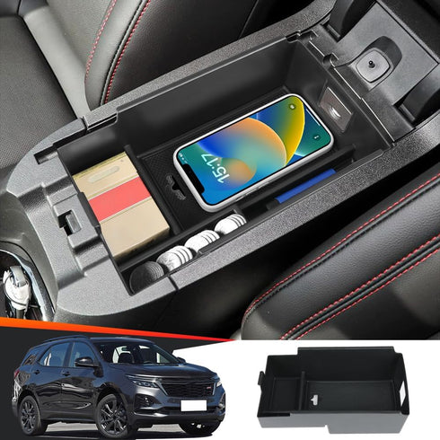 Car Center Console Organizer Tray for Chevrolet Chevy Equinox 2018 2019 2020 2021 2022 2023 2024 Auto Interior Accessories Front Seat Middle Armre...