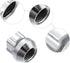ACROPIX M14x1.5 Car Wheel Lock Lug Nuts Set Anti Theft Lug Nut Screw Fit for Tesla Model 3 - Pack of 5 Silver Tone...