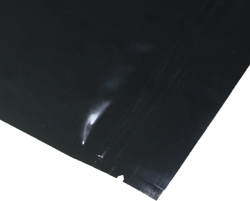 QQ Studio 100 Durable Double-Sided Metallic Foil Flat Style Zip Closure Locking Bag 7.5x10cm (3x4) (Black)...