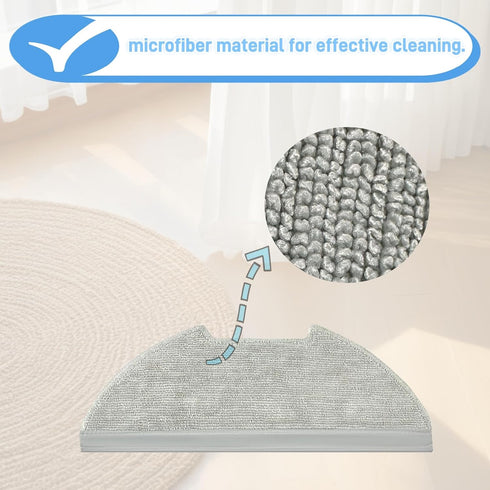 Replacement Mop Pad Accessories Compatible for Eureka E10s Robot Vacuum Cleaner 3 Mop Pad...
