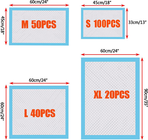 GKYZBB Absorbent pee pads for dogs and puppies pet training pads,puppy pads,dog pads,large dog pee pads (L-40)...