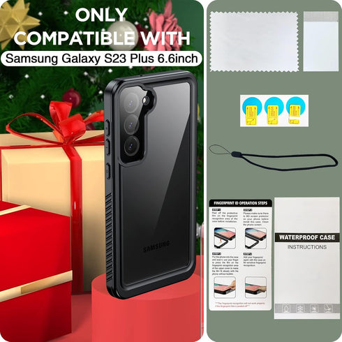 ANTSHARE for Samsung Galaxy S23 plus Case,S23 plus Waterproof Case with Built-in Screen Protector, Rugged Shockproof Full Protective Case for Sams...