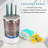Makeup Brush Cleaner, 2024 Upgraded Cosmetic Brush Cleaner Machine Brush Blender - Automatic Spinning Makeup Brush Cleaner Fit for All Size Make u...