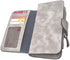 Soft PU Leather Trifold Women's Fashion Wallets Card, Coin Organizer Buckle Opening Lady Clutch (Gray)...
