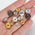 900 Pieces Round Rondelle Spacer Beads for Jewelry Making?Bead Charms?Rhinestone Beads over gild?Round Beads for Bracelets?Bead Bracelet Kit?Charm...