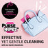 PurseWIPES Purse Cleaner Wipes - Portable Leather Wipes for Bags, Purses, and Backpacks, Dirt and Scuff Remover with Innovative ScrubNubs, Perfect...