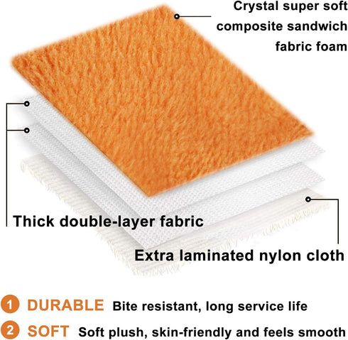 WishLotus Octopus Dog Chew Toy, No Stuffing Plush Dog Squeaky Toy with Crinkle Paper in Legs, Corduroy Interactive Dog Play Toy Dog Teething Toy f...