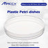 Sterile Plastic Petri Dishes with Lid, 10 PCS of Dia.90mm*15mm Clear Petri Plate Bulk, with 3 Vents for Classroom, Laboratory,Science Party, PPD90...