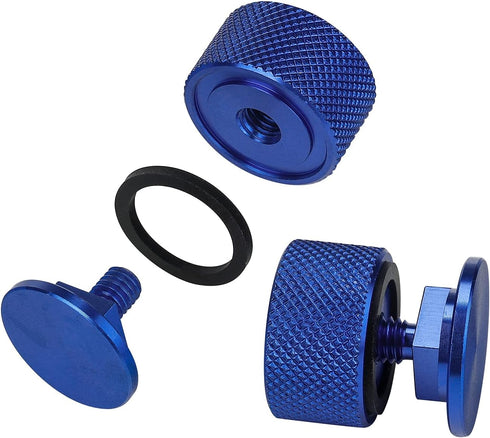 3mirrors Welding Hood (Pipeliner) Helmet Fasteners Blue Headgear Replacement Parts Accessories Screws Flip Hood Aluminum -Anodized w/Silicone Wash...