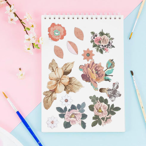 Double-Sided Scrapbook Paper 12x12 Card Stock, Floral Patterned Scrapbooking Pack, Heavyweight Premium Printed Background, Theme Cardmaking Decor ...