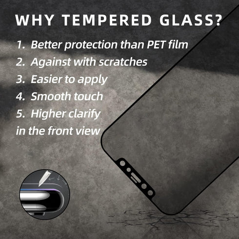 EGKimBa Privacy Screen Protector compatible with iPhone 12 Pro Max, 6.7 inch Gradient Colorful Electroplated Anti-Spy Anti-Blue Light Easy Install...