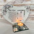 Her Smile - Inspirational Poem, Candle and Photo Holder Glass Memorial Plaque...