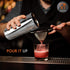 NutriChef Mixology Bartender Cocktail Shaker Set - Includes 15 & 30 oz Stainless Steel Shakers, 6 Bottle Pourers & More - Essential Martini Making...