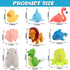 9 PCS Nurse Flashlight Pediatric Nurse Flashlight Keychain Animal Flashlight Keychain Dolphin Lion Flamingos Dinosaur Shark Rhino Octopus Duck Pig...