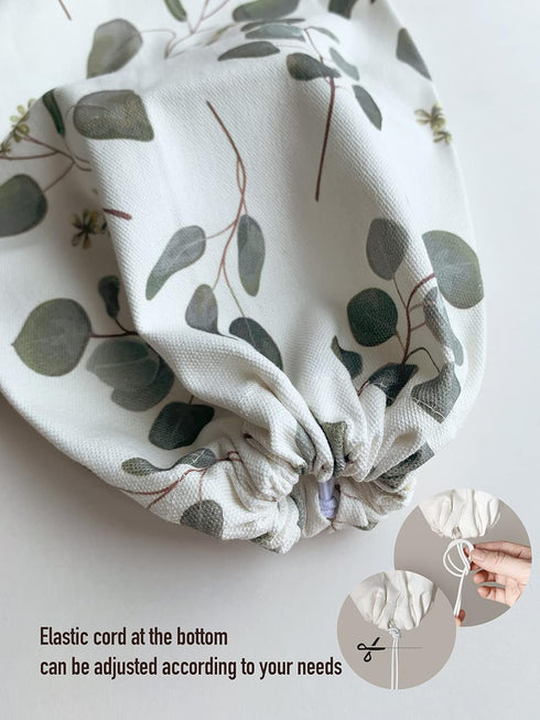 Hglian Grocery Bag Storage Dispenser,Eucalyptus Leaves Plastic Bag Holder,Garbage Shopping Trash Bags Carrier Organizer,Farmhouse Sweet Home Kitch...