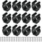 12 PCS Pool Cue Holder Clamps(Include Screws), Billiards Snooker Cue Locating Clip Holder Regular Fishing Rod Storage Clips Black for Pool Cue Rac...
