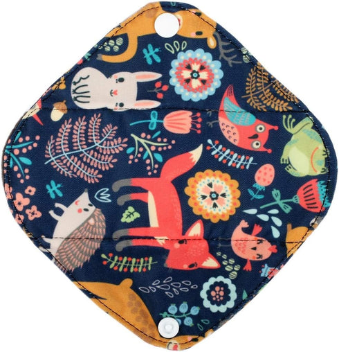 5 XS Panty Liners 1 Wet Bag Cloth Menstrual Pads Reusable Washable (Deers, XS Panty Liners)...