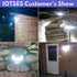 Solar Lights Outdoor IOTSES, 100 LED 270°Wide Angle PIR Motion Sensor Waterproof Durable Solar Powered Security Wall Lights 3 Modes for Fence, Fro...