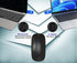 Neises Bluetooth Mouse?LED Slim Dual Mode (Bluetooth 5.1 + USB) 2.4GHz Rechargeable Silent with Type C Adapter for ipad/Laptop/PC/Mac/iPad pro/Com...