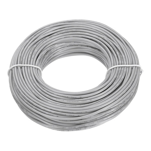 MECCANIXITY 18AWG Wire 18 Gauge Stranded Wire PVC Hookup Wire, Electrical Wire UL1007 Tinned Copper Wire 30m/100ft Grey for Internal Connecting Wi...