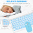 Bluetooth Keyboard and Mouse Combo, QWERT Layout Universal Ultra-Slim Wireless Keyboard Mouse Set for Android Windows iPad iPhone Samsung Tablet P...