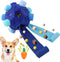 Dog Snuffle Ball-Interactive Puzzle Dog Toys Encourage Natural Foraging Skills Slow Feeder for Training and Stress Relief, Cloth Strip Hiding Food...