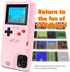 LucBuy Game Console Case Compatible for iPhone 11 Pro Max, Retro Protective Cover Self-Powered Case with 36 Small Games, Full Color Display, Shock...