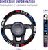 Akkya Car Steering Wheel Cover for Women Girl Men, Universal Fit 15 Inch, Black Interior Auto Accessories Decorations Aesthetic Wheel Covers for J...