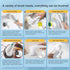 Cordless Electric Spin Cleaning Power Scrubber with 5 Replaceable Brush Heads?Handheld Shower Scrubber for Bathtub, Floor, Wall, Tile, Toilet, Win...