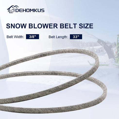 579932 Snow Blower Belt 3/8"x 33" Replace for Craftsman Murray MTD 754-0134 954-0134 Snow Thrower...