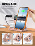 3 in 1 Wireless Charging Station for Apple Devices, Charging Dock for iWatch 9 8 7 6 SE 5 4 3 2 1, Built-in Charger Stand for iPhone Series AirPod...