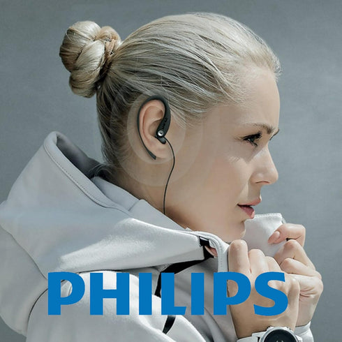 PHILIPS SHS3200BK/37 Flexible Earhook Headphones, Black......