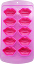Fairly Odd Novelties Kisses Lips Shape 10 Ice Cube Tray Mold Pink Novelty Gag Gift, One Size...