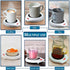 Home-X Mug Warmer, Desktop Heated Coffee & Tea - Candle & Wax Warmer (White)...