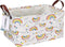 Rectangular Folding Laundry Basket, waterproof Canvas Basket,gift basket,Suitable for children's room,Office,Clothes,Toys Storage (rainbow)...